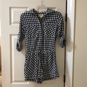 Denim & Supply Ralph Lauren Blue Plaid Romper